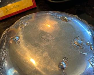 Arthur Court Pewter Centerpiece Bowl with Grape Design