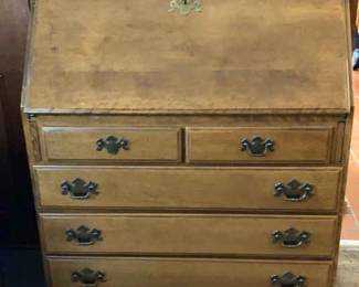 Ethan Allen Maple Secretary Desk