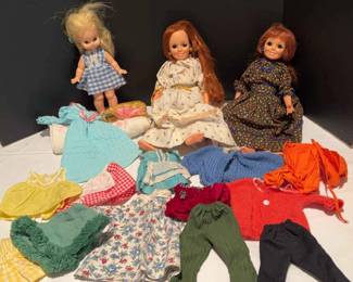 Vintage Dolls And Clothing