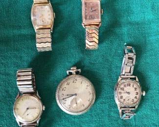 Vintage Bulova Elgin Watches