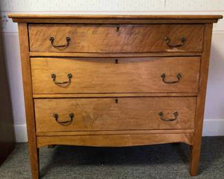 Antique Dresser, 2Piece Hutch Queen Headboard W Frame