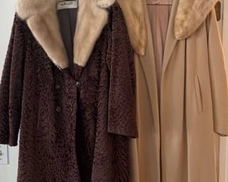 Vintage Womens McDaniels A Polar Crown FurShearling Mink Fur, Persian Cashmere Mink Coat