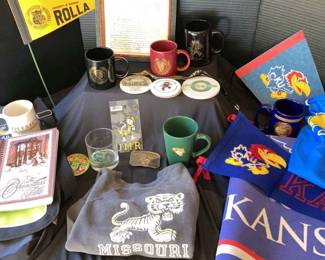 Collegiate Vintage Items UMR, KU, Mizzou
