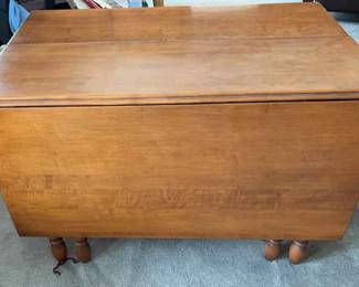 Drop Side Table With Two Leaves