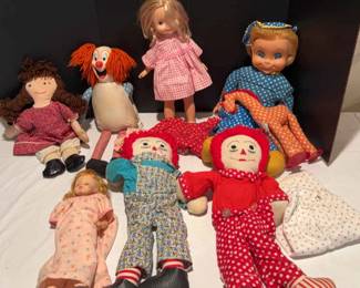 Mrs.Beasley Doll, Raggedy AnnAndy, Clown And More