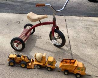 Vintage Tonka Construction Trucks Vintage Tricycle