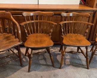 Vintage Library Wood Chair And Chairs