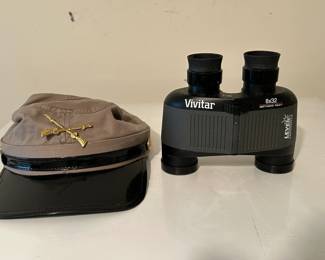 Civil War Hat and Binoculars