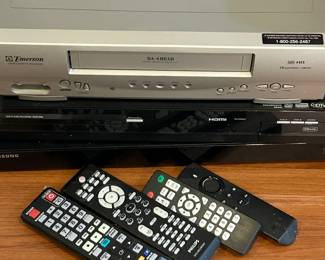 Assorted VCR and Blue Ray Players