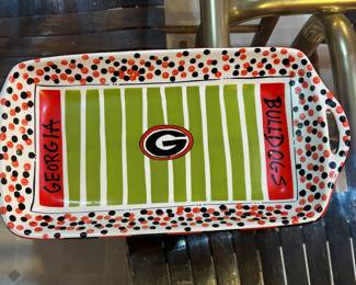 Handpainted UGA Serving Platter