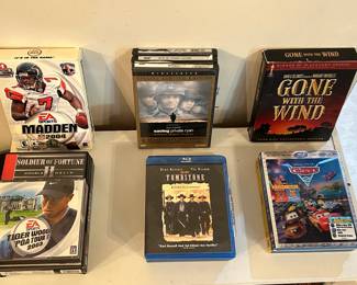 PC Games, VHS Tapes, DVD Movies, Blue Ray Movies and CD's