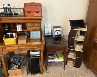 Rolltop Desk and Office Equipment
