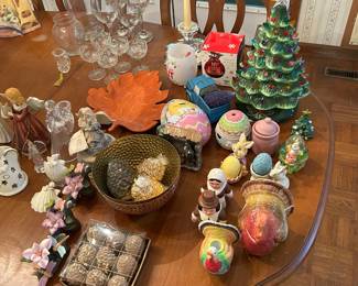 Holiday Decor and Angel Figurines