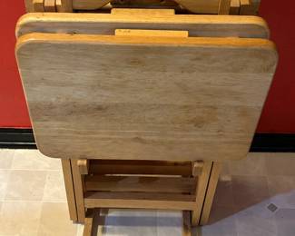 Folding TV Tray Set