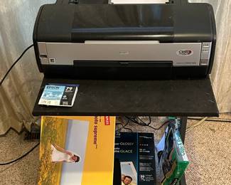Epson Stylus Photo 1400 Printer w/ Table and Photo Printing Accessories