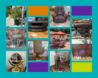 White Brown Clean Grid Interior Design Photo Collage