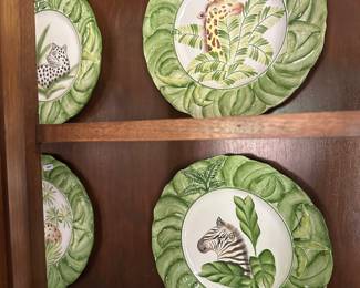 Italian animal plates set of 4
