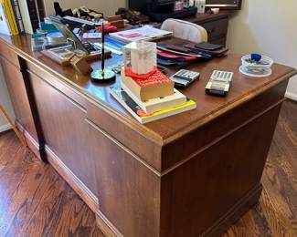 planters bank executive desk and credenza