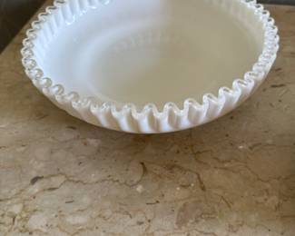 Fenton watercrest orchid bowl