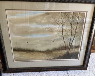 Original large water color by Evans