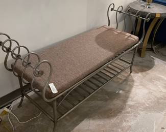Metal Framed Bench
