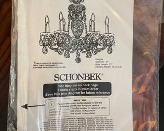 Chandelier AND Matching Wall Sconces - All Still in Original Boxes 