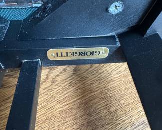 Giorgetti Chair Label