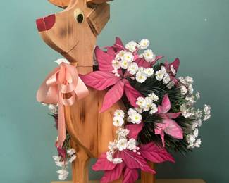 Wooden Reindeer Decor