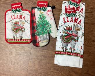Christmas Kitchen Towels Pot holders