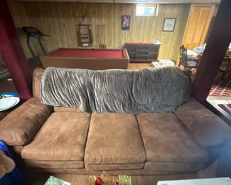 Brown Microfiber Sofa