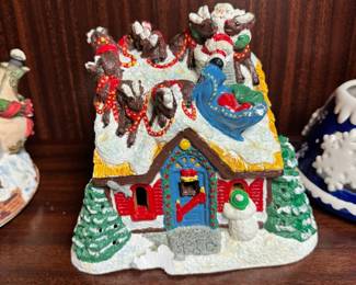 Holiday Vintage Christmas Ceramic House