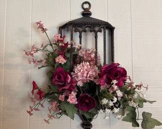 Decorative Wall Mounted Sconce with flowers