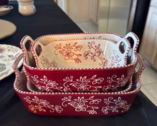 Temptations by Tara Floral Lace bakers 3 piece set