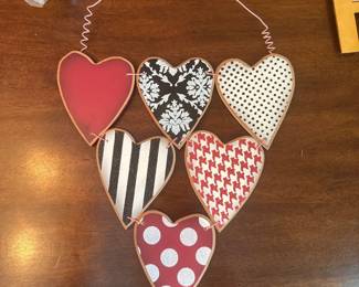 Wooden Valentine Heart Decor