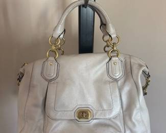 Coach Campbell Turnlock Leather Tote