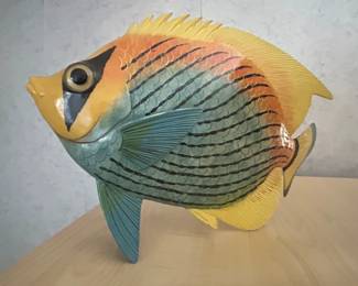 LX Handpainted Tropical Fish Statue replica