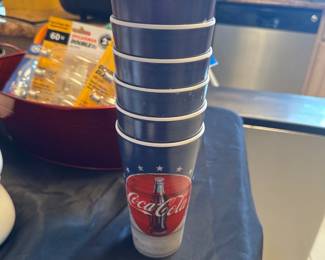 Coca-Cola Americana 20 oz tumblers in blue