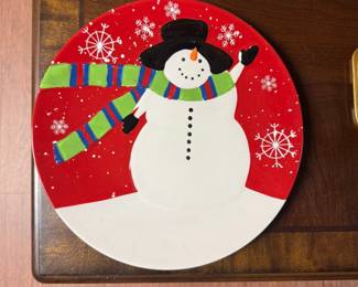 snowman Serving Dish