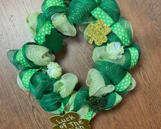St Patricks day wreath