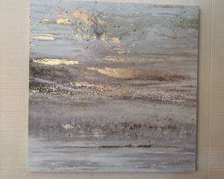 "Gold Spectrum Canvas Elegant Gold Abstract" wall art by Art Remedy