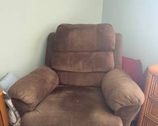 Brown recliner