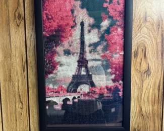 Diamond Painting Eiffel Tower and Flowers