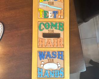 Decorative Bathroom Sign