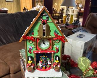 Avon "Tick Tock 'Til Christmas Santa Cuckoo Clock"