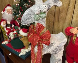 Stone Reindeer Decor