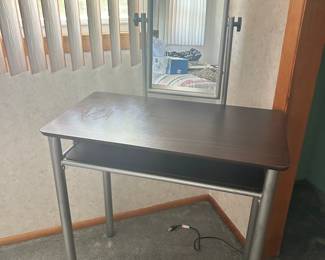 Silver Metal Vanity
