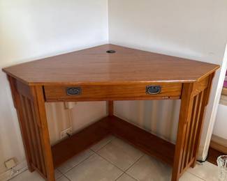 Mission Oak Corner Desk