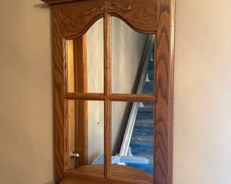 Wooden Mirror Shelf