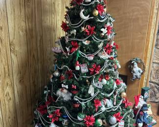 Decorated Artifical Christmas Tree