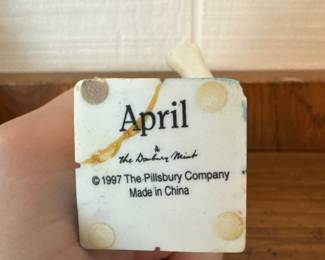 1997 Danbury Mint Pillsbury Dough Boy Figurine Collection - April